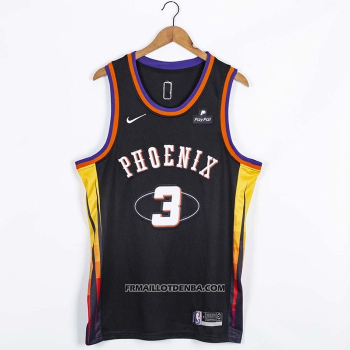 Maillot Phoenix Suns Chris Paul NO 3 75th Anniversary 2022 Noir